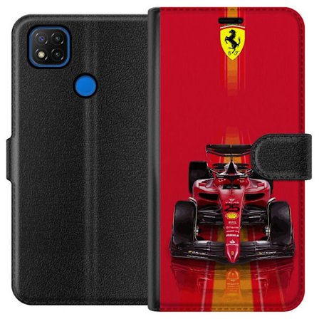 Yhteensopiva Lompakkokotelo Xiaomi Xiaomi Redmi 9C Ferrari Formula 1 -auto ikonisessa punaisessa muotoilussa urheilullisella tarkkuudella