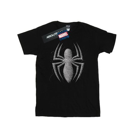Marvel Pojkar Spider-Man Web Logo T-Shirt 9-11 År Svart