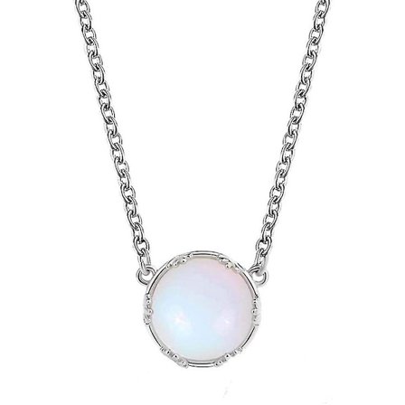 6 st månsten halsband för kvinnor runt blå gradient halsband nyckelben kedja St-4