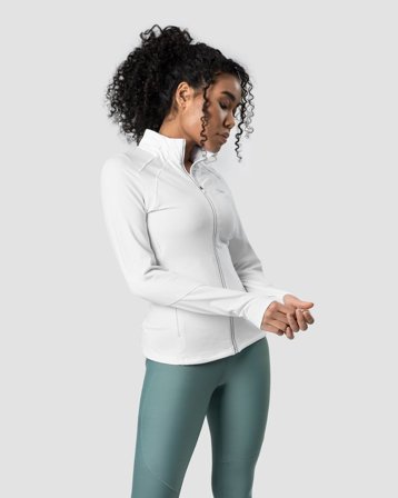 ICANIWILL - Mercury Zipper Fleece Wmn White - Dames - sportkleding van ICIW