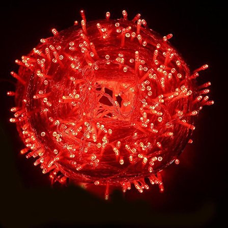 164ft 400 LED Ekstra Lange Strenglys Indlejrede Strenglys til Have Soveværelse BryllupRød