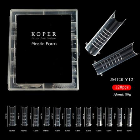 120:a Dual System Nail Forms Poly Uv Gel Finger Extension Arti Jm120-y12