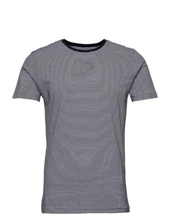 Striped Basic Tee - Gots/Vegan Grey Knowledge Cotton Apparel