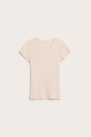 Kappahl | Ribbad t-shirt | Rosa