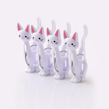 Kreative plastik tøjklemmer sød kat
