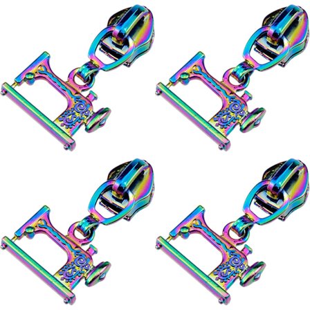 4-pak Regnbue Lynlås Udskiftning til Bagage, Håndtasker og Tasker