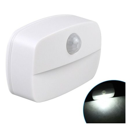 Smart Bevægelsessensor LED-lys EU-stik 220V Væglampe Velegnet til Gang Korridor Toilet Trappe Køkken Soveværelse (Hvidt Lys)