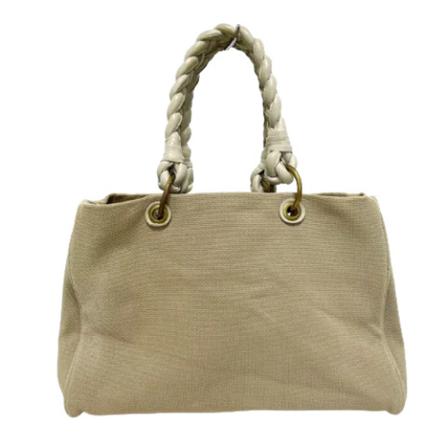 Bottega Veneta Vintage, Pre-owned Canvas totes Beige, unisex, Maat:ONE Size,leather