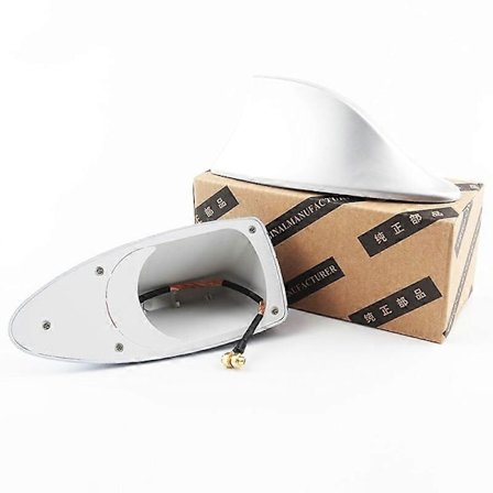 Vattentät Hajfena Antenn för Bil utan Borrning, Hajfena Takantenn Radio FM/AM Dekorativ Antenn Starkare Signal för de Flesta Bilar