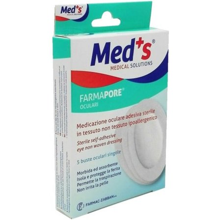 Meds Fermapore Medicazione Adesiva Sterile Oculare 5 Pezzi