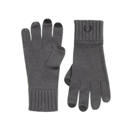 Fred Perry Gloves , Grijs , unisex , Maat: M Handschoenen
