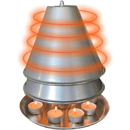 Varmelyslysestage til indendørs brug - op til 10 varmelys - Dobbeltlags varmelyslysestage - Varmelyslysestage - Ljushållare til hjemmet