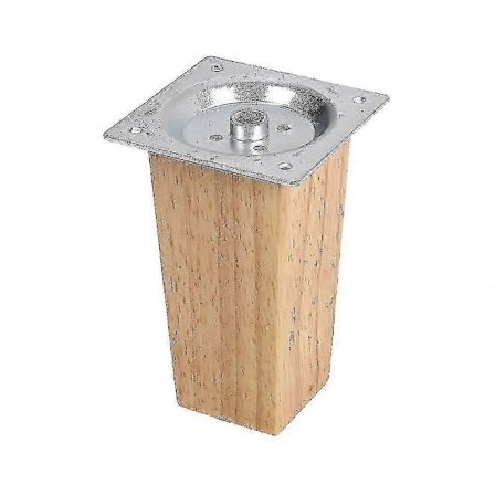 4-pack Möbelben i trä, ek, fyrkantiga bordsben för utbyte av hemmöbler 10cm