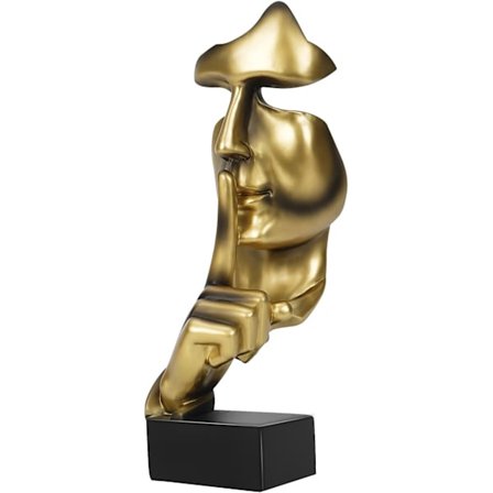 Dekorasjon Stue Moderne Skulptur Gull, Vanntett, Stabil