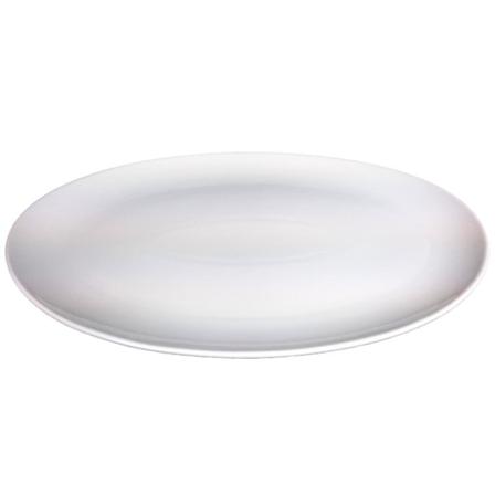 Suuri posliinilautanen - soikea - 4 pakettia White