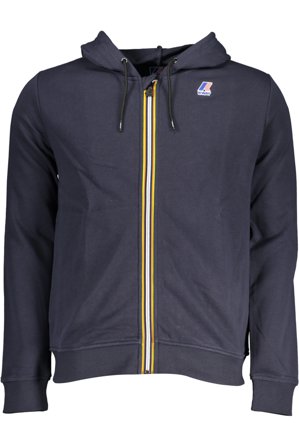 K-way Felpa Con Zip Uomo Blu