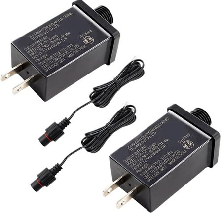 2 stk. 12V elektrisk adapter sæt vandtæt til oppusteligt udstyr