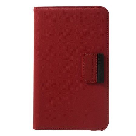 Denim Rotating Plånboksfodral till Samsung Galaxy Tab 4 8.0 (Röd