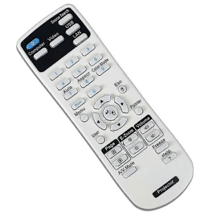 Fjärrkontroll för projektor för Epson-projektorer Home Cinema Eb Emp Ex Vs H Brightlink Powerlite-serien - JV