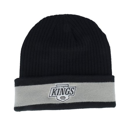 Fanatics - NHL Nero cuff Beanie - Los Angeles Kings Black/Stone Gray Pom @ Hatstore