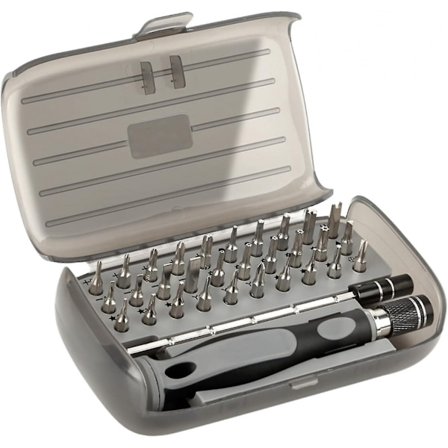 Skrutrekkersett, 32 i 1 minisett, 30 stk presisjonssett med oppbevaringsboks, bærbar liten for briller, iphone, bærbar PC, PC, klokke, gaver til menn