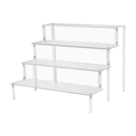 Tier Akryl Rack Parfym Makeup Organizer Risers Hyllor Showcase 4 stege