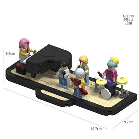 K-Witcher Lumira Zoe Byggklossfigur – K-POP Anime Leksak för Barn & Tonåringar