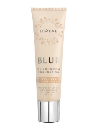 LUMENE Blur 16H Longwear Spf15 Foundation 3 Fresh Apricot - 30 ml
