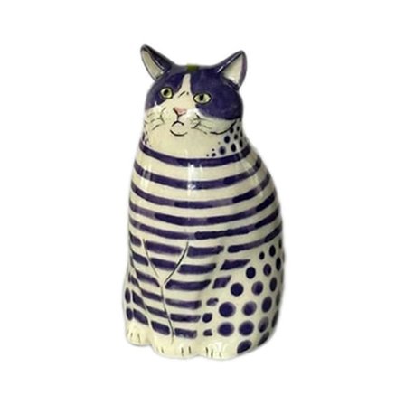 Polka Dot Katt Vas Rolig Katt Blomvas Unika Djurvaser, Katt Blomvas Söt Katt Vas för Hemmet (FMY)