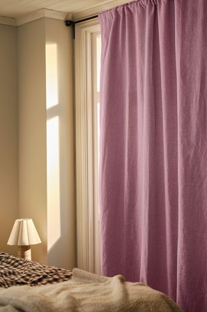 Jotex - Mørkleggingsgardin Lin 1-lengde Ekstra Bred Rosa - MELANIE - Kjøp Mørkleggingsgardiner hos Jotex