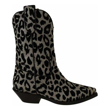 Dolce & Gabbana, Cowboy Boots Zwart, Dames, Maat:41 EU