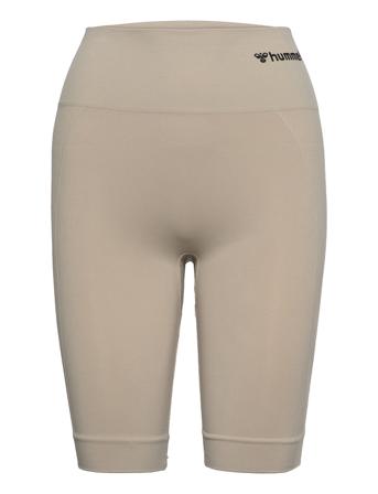 Hmltif Seamless Cyling Shorts Running/training Tights Creme Hummel