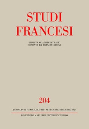 Studi Francesi. Vol. 204: In ricordo di Anna Maria Finoli (1923-2020) - Centenaire du "Manifeste du surréalisme" d'André Breton (1924-2024)