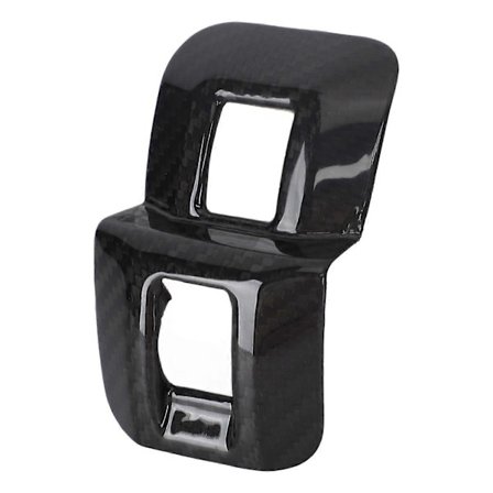 Deksel for bagasjeromsknappramme, tørr karbonfiber, erstatning for bakre bagasjeromsknapppanel for Subaru BRZ, blank UHV