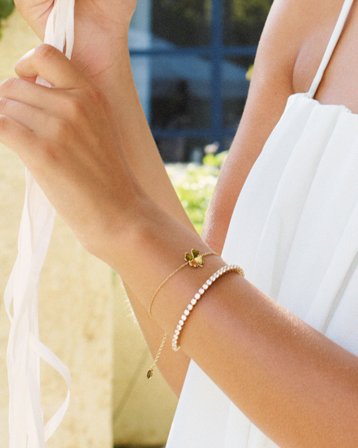 Edblad Lucky Bracelet Gold Guldig Smycken Tjej - Kids Brand Store