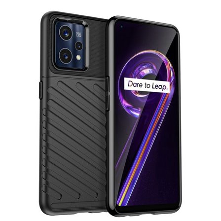 Thunder Case Flexibelt pansarskydd för Realme 9 Pro + (9 Pro Plus) svart