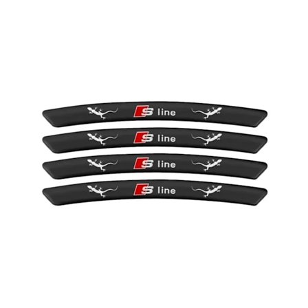 Alumiiniset auton pyörän navan merkit rengasvanteen tarrat koristelutarvikkeet Audi Sline quattro A3 A4 A6 A8 A7 Q3 Q5 Q7 S3 S4 S5 S7 -malleihin