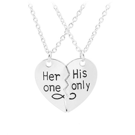 Par -kaulakoru pariskunnille tyttöystävä poikaystävänsä vain hänen hopea