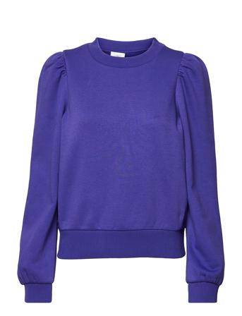 Carmelle Sweat Sweat-shirt Genser Blå Second Female