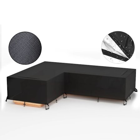 Puutarhan kulmasohvan suojus Vedenpitävä pressu Olohuone L-muoto