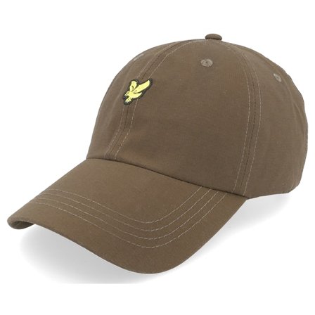 Lyle & Scott - Zelená unconstructed Kšiltovka - Ripstop Baseball Cap Olive Dad Cap @ Hatstore