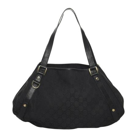 Gucci Vintage, Pre-owned Shoulder Bags Zwart, Dames, Maat:ONE Size,Canvas