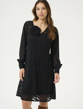 Cream Cryana Dress - Black - 36