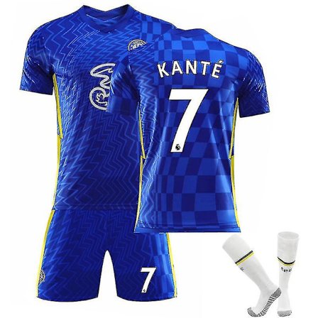 Kante #7 Jersey Hem 21-22 Chelsea FcSoccer Tshirts Jersey Set