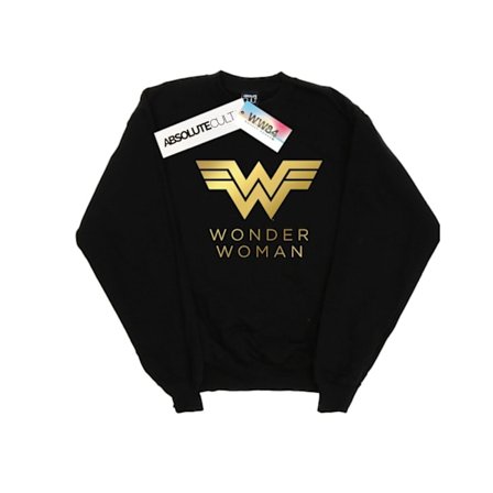 DC Comics Herr Wonder Woman 84 Gyllene Logotyp Sweatshirt S Svart