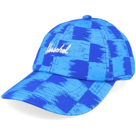 Herschel - Blue - unconstructed - Cap - Sylas Cap Check Yourself Dazzling Blue Dad Cap - Hatstore