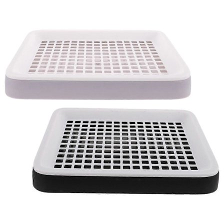 Bærbart kanintoalett, designet for komfortabel bruk for kjæledyr