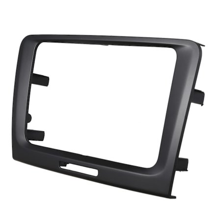 Svart 220 *130 * 210mm 2 Din Bil Dvd Radio Tilpasning Dash Panel Fascia Ramme For 2009 2010 2011 2012-2014 Skoda Superb