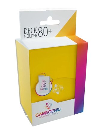 Deck Holder 80+ Yellow Yellow Gamegenic