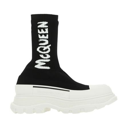 Alexander McQueen, Ankle Boots Zwart, Dames, Maat:38 EU